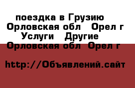 поездка в Грузию  - Орловская обл., Орел г. Услуги » Другие   . Орловская обл.,Орел г.